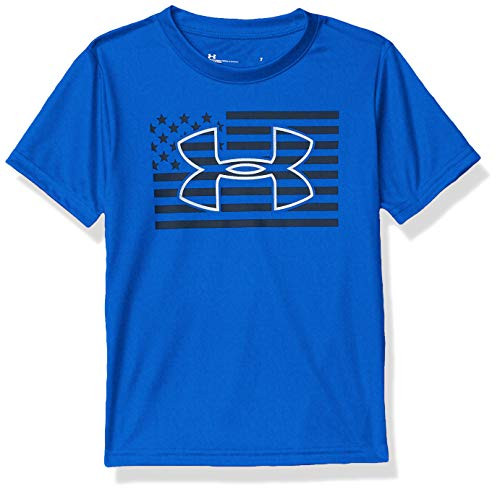 Under Armour Boys UA Flag Logo SS Versa Blue 6