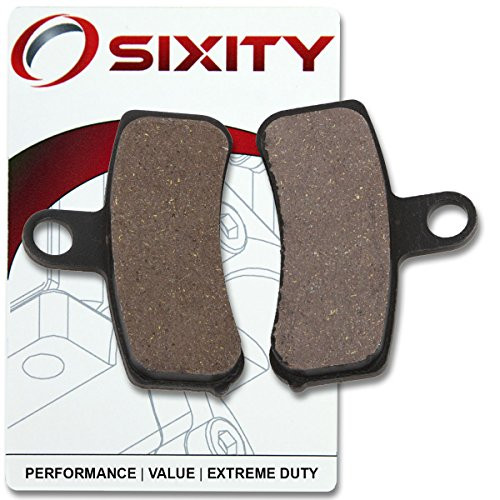 Sixity Front Organic Brake Pads 2008-2009 for Harley Davidson FXDL Dyna Low Rider Set Full Kit Cast Wheels Complete