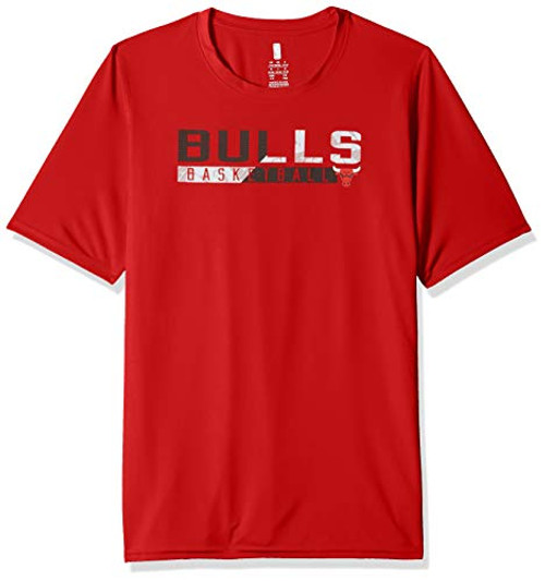 NBA by Outerstuff NBA Youth Boys Chicago Bulls Possession Short Sleeve Dri Tek Tee Red Youth Large14-16 NBA by Outerstuff NBA Youth Boys Chicago Bulls Possession Short Sleeve Dri Tek Tee Red Youth Large14-16