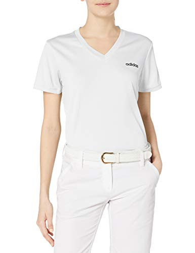 adidas Womens Designed 2 Move Solid Tee WhiteBlack XX-Small