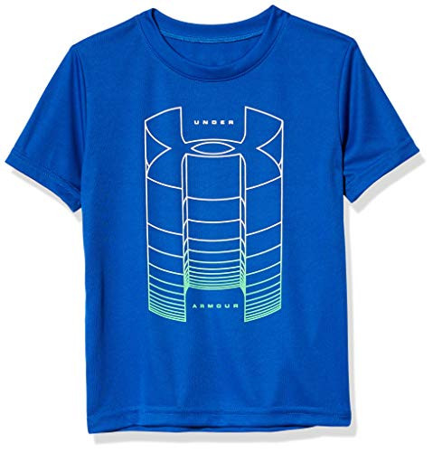 Under Armour Boys Little UA Rising Logo SS Versa Blue 6