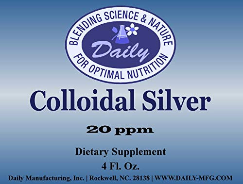 Daily Manufacturing Colloidal Silver 20 ppm 4 Fl_ Oz_