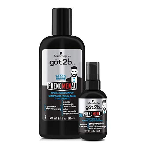 Got2b Phenomenal Beard Grooming Kit Includes A Shampoo  and  Beard Oil Treatment