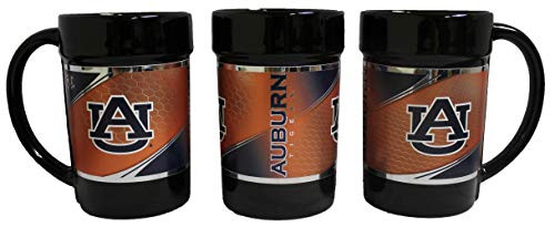 Auburn 15 oz Ceramic Coffee Mug with Metallic Graphics 19
