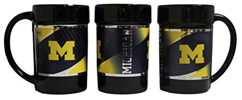 NCAA Michigan Wolverines 15 oz Ceramic Coffee Mug with Metallic Graphics 19 NCAA Michigan Wolverines 15 oz Ceramic Coffee Mug with Metallic Graphics 19