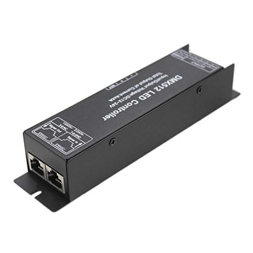 JOYLIT DMX512 LED Decoder Controller 3x4A DC 12~24V 144W Digital Display DMX Driver for RGB LED Strip or Lights