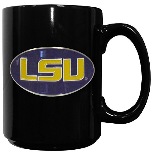 NCAA Siskiyou Sports Fan Shop Lsu Tigers Ceramic Coffee Mug 14 ounce Black