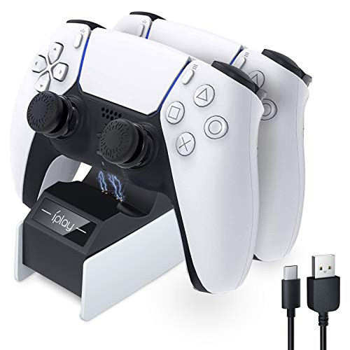 PS5 Controller ChargerHONEYWHALE Playstation 5 Controller Charging Station Dual Fast Charging Dock for PS5 Dualsense Controller