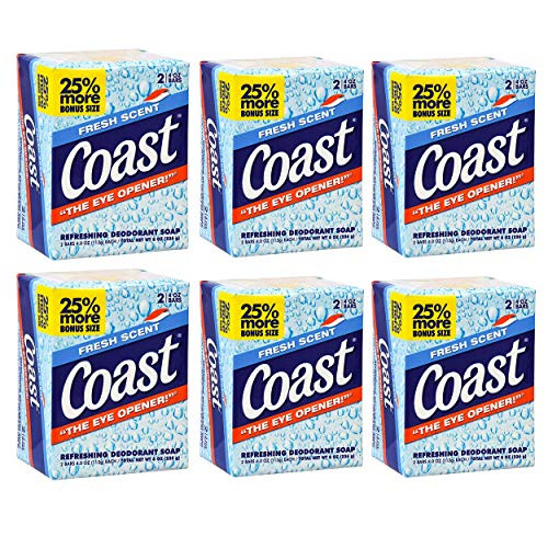 Lot of 12 Bars COAST Bath Soap Fresh Scent Each bar is 4_0 oz