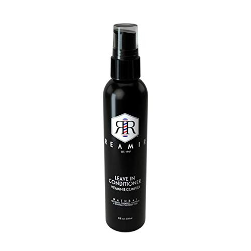 Reamir Mens Leave in Conditioning Spray - Anti Frizz Smoothing Spray - Perfect for Dry Hair - All Natural Conditioning Treatment - Sulfate Alcohol Paraben Sodium Chloride Free 8 oz