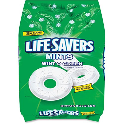 Life Savers 21524 Life Savers Mints Wint-O-Green 50 oz_