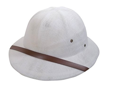 Jacobson Hat Company Mens Pith Helmet White Adult