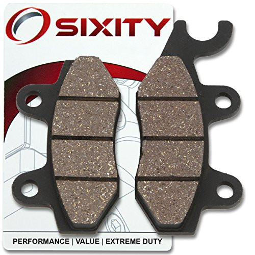 Sixity Front Organic Brake Pads 2011-2015 for Yamaha TTR230 Set Full Kit T V W X Y A B D E F Complete