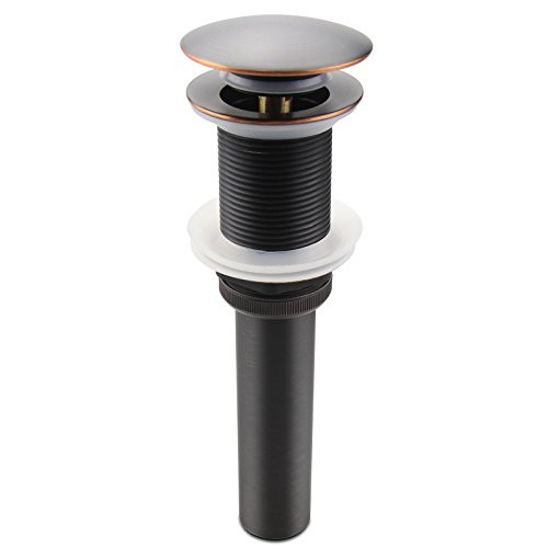 Oil Rubbed Bronze Pop UP Sink Drain Vanity Bathroom Vessel Lavatory Faucet Drain Stopper ORB without Overflow