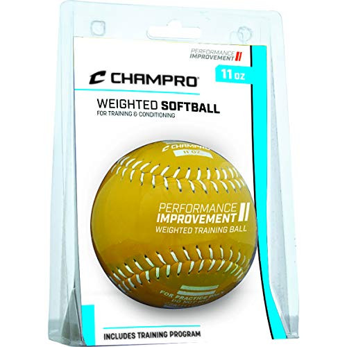 Champro Training Softball Package Yellow 12-Inch11-Ounce