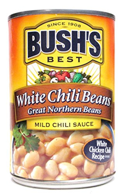 Bushs Chili Beans Great Northern Beans in Mild Chili Sauce Pack of 3 15_5 oz Cans