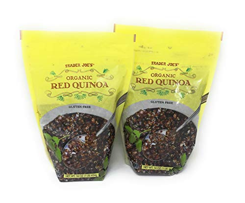 Trader Joes Organic Red Quinoa - 16 oz_ - Gluten Free Vegetarian Vegan - 2 Pack