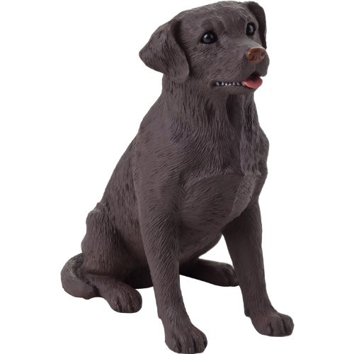 Sandicast Small Size Chocolate Labrador Retriever Sculpture, Sitting