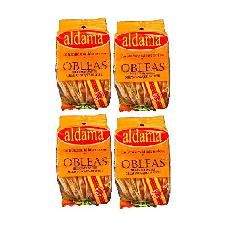 ALDAMA Mini Obleas c cajeta de leche de vaca y cabra x 20 - 200 gr_ PACK OF 4 Wafer w Cow  and  Goats Milk Candy