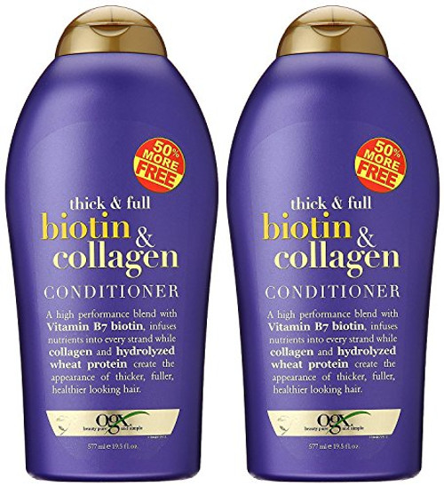 Ogx Conditioner Biotin and Collagen 19_5 Ounce 576ml Pack of 2 Ogx Conditioner Biotin and Collagen 19_5 Ounce 576ml Pack of 2