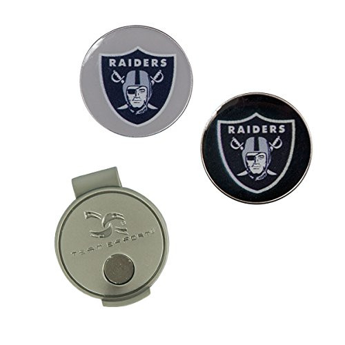 Team Effort Oakland Raiders Hat Clip  and  2 Ball Markers