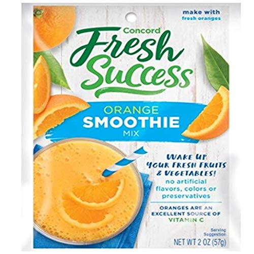 Concord Farms Orange Smoothie Mix 2-Ounce Packages VALUE of 12 Pouches 