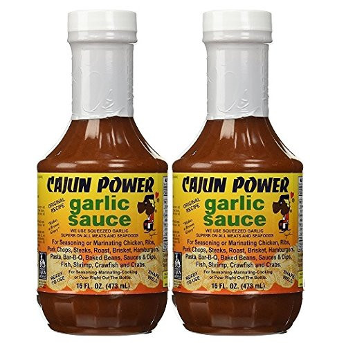 Cajun Power Garlic Sauce Original Recipe 16 Oz Pack of 2