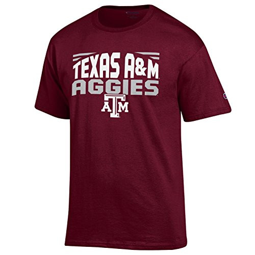 NCAA Champion Mens Push Ahead Short sleeve T-Shirt Texas A and M Aggies XX-Large