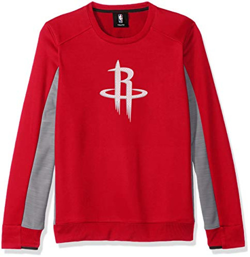 NBA by Outerstuff NBA Youth Boys Houston Rockets Lay-up Long Sleeve Performance Pullover Red Youth Medium10-12