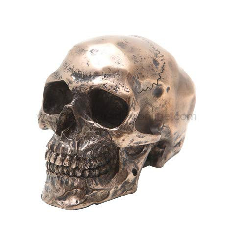 Pacific Giftware PTC 3_25 Inch Small Bronze Finish Skeleton Skull Statue Figurine Pacific Giftware PTC 3_25 Inch Small Bronze Finish Skeleton Skull Statue Figurine