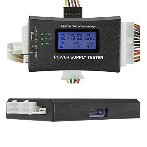 2024 468 Pin Computer PC Power Supply Tester with LCD Display for ATX ITX BTX PCI-E SATA