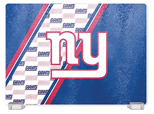 Duck House NFL New York Giants Tempered Glass Cutting Board with Display Stand
