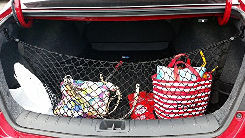 Envelope Style Trunk Cargo Net for Honda Accord Coupe 2 - Door 2013 14 15 2016 2017 New