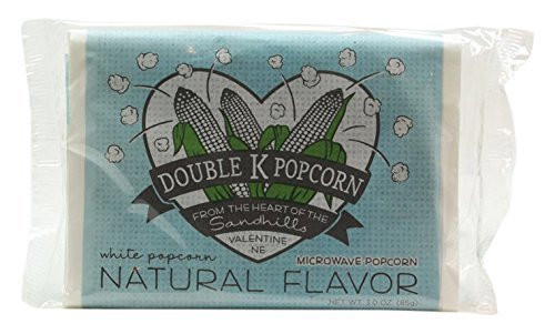 Double K Popcorn Microwave Natural Popcorn 3 oz Pack of 18