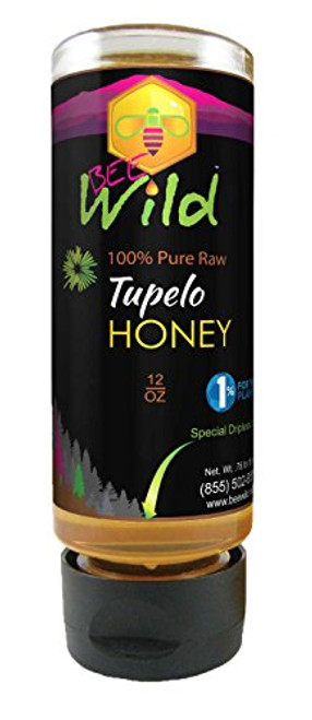 Bee Wild 100% Pure  and  Raw Honey - Tupelo 12 ounce