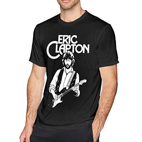 Wrenho Eric Clapton Mens Fashion T Shirt Cotton Tee Shirts Short Sleeve Black