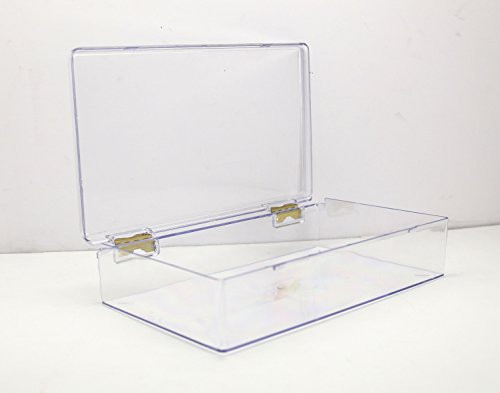 Clear Hinged Plastic Box 10 38 L x 6 W x 2 H - 1 Piece Per Pack