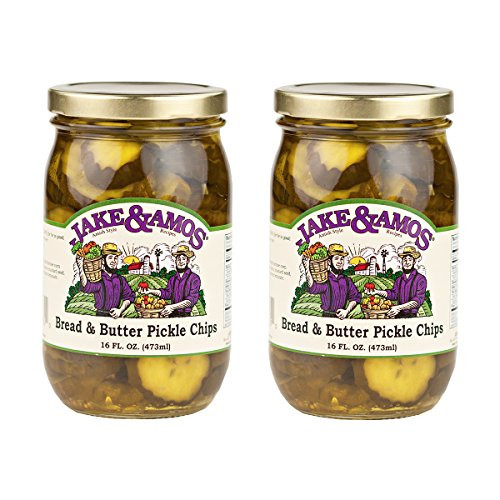 Jake and Amos Bread and Butter Pickles - 2 16 Ounce Jars Jake and Amos Bread and Butter Pickles - 2 16 Ounce Jars