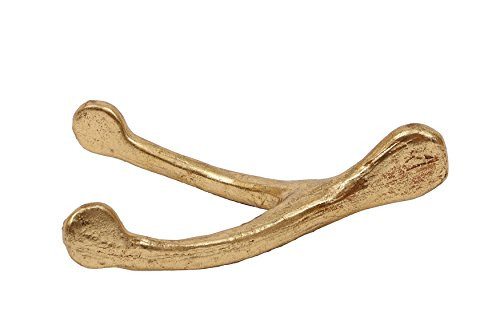 Creative Co-op Gold Resin Wish Bone Decoration