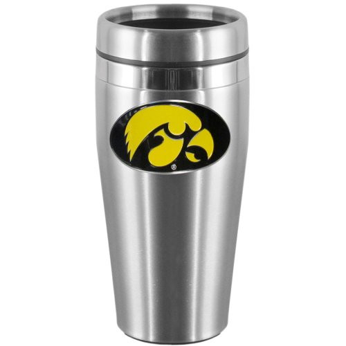 NCAA Iowa Hawkeyes Steel Travel Mug