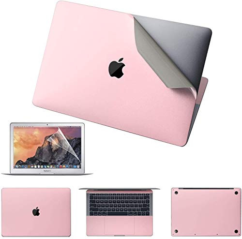 Premium 5-in-1 MacBook Full Body 3M Protective Skin Decals Stickers for MacBook Pro 15_4 with Retina Display Model A1398 2012-2015 Released - Rose Pink