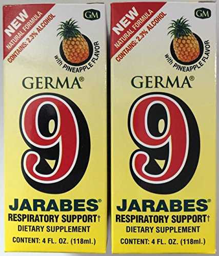 Germa 9 Jarabes Dietary Supplement 4 Fl oz_ 2-Pack