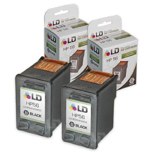 LD Remanufactured Ink Cartridge Replacement for HP 56 C6656AN Black 2-Pack LD Remanufactured Ink Cartridge Replacement for HP 56 C6656AN Black 2-Pack