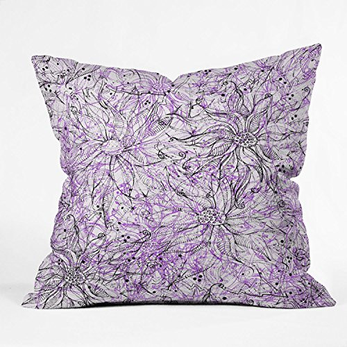 Deny Designs Lisa Argyropoulos Angelica Purple Throw Pillow, 16 x 16