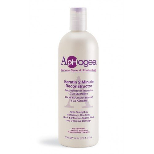 Aphogee Intensive Two Minute Keratin Reconstructor Restores Softness  and  Elasticity  and  Repairs Damaged Hair 16Oz473Ml