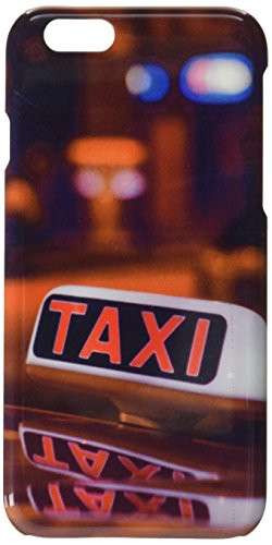 Taxi sign from parked taxi in the Milan street at night_ cell phone cover case iPhone6