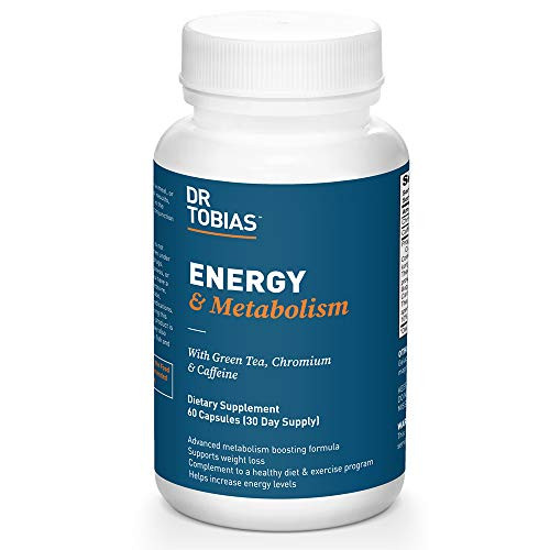 Dr_ Tobias Energy  and  Metabolism Supplement - Green Tea Chromium  and  Caffeine 60 Capsules
