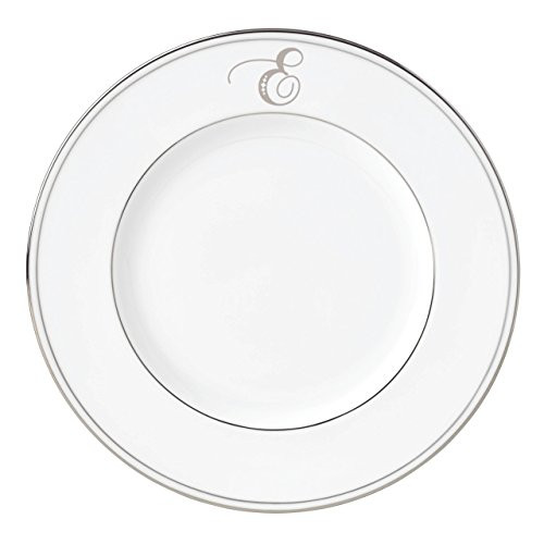 Lenox Federal Platinum Script Monogram Dinnerware Accent Plate E