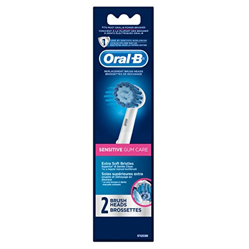 Oral-B Sensitive Gum Care Electric Toothbrush Replacement Brush Heads Refill 2 Count Oral-B Sensitive Gum Care Electric Toothbrush Replacement Brush Heads Refill 2 Count