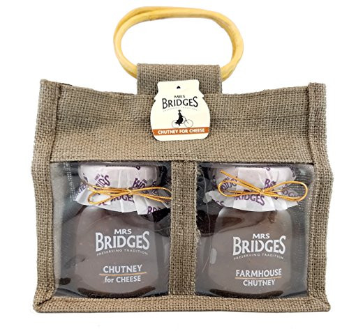 Mrs Bridges Chutney For Cheese Gift Bag Farmhouse British Chutneys 10_5 Ounce Pack of 2